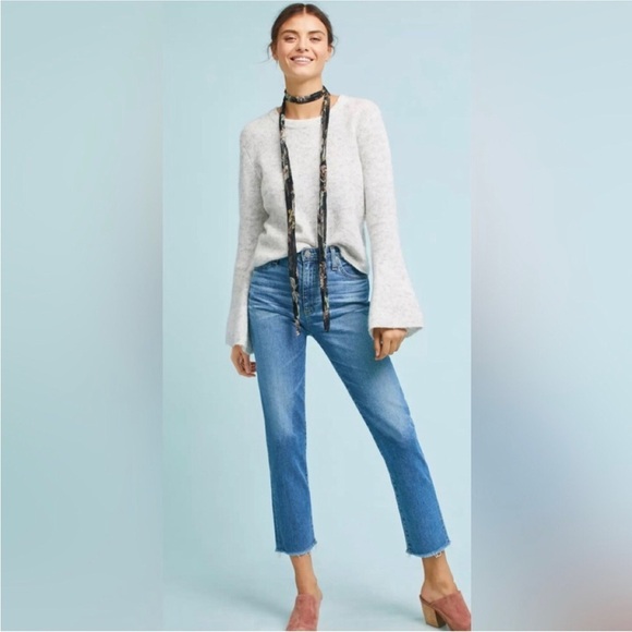 ADRIANO GOLDSCHMIED The Isabelle High Rise Straight Crop Jeans Size 28 - Picture 1 of 11